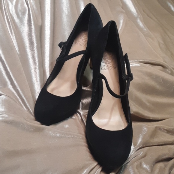 Vince Camuto Shoes - Black Suede Mary Jane Pumps by Vince Camuto 9.5